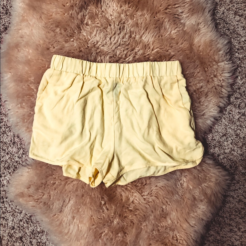 Forever 21 Pale Yellow Shorties